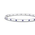Channel Blue Sapphire Bangle (0.3 CTW) Top Dynamic View