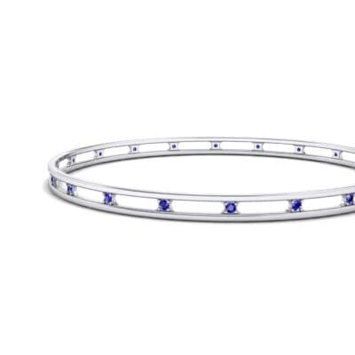 Channel Blue Sapphire Bangle (0.3 CTW) Top Dynamic View