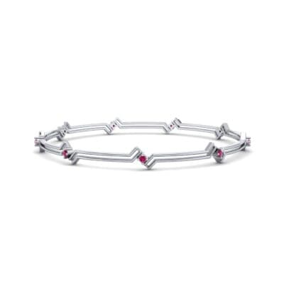 Deco Line Ruby Bangle (0.18 CTW) Perspective View