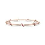 Deco Line Ruby Bangle (0.18 CTW) Perspective View