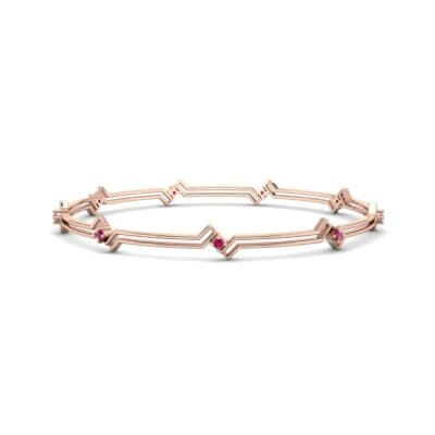 Deco Line Ruby Bangle (0.18 CTW) Perspective View