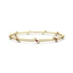 Deco Line Ruby Bangle (0.18 CTW) Perspective View