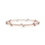 Deco Line Diamond Bangle (0.18 CTW) Perspective View
