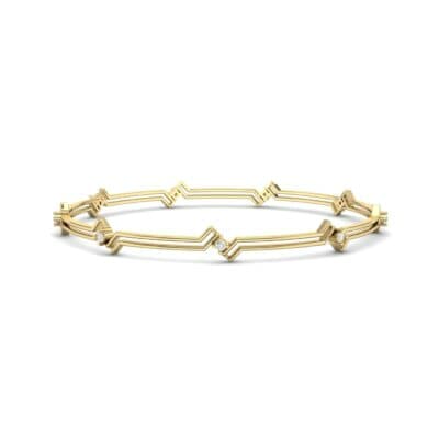 Deco Line Diamond Bangle (0.18 CTW) Perspective View