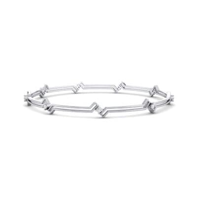 Deco Line Diamond Bangle (0.18 CTW) Perspective View