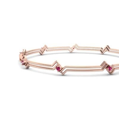 Deco Line Ruby Bangle (0.18 CTW) Top Dynamic View