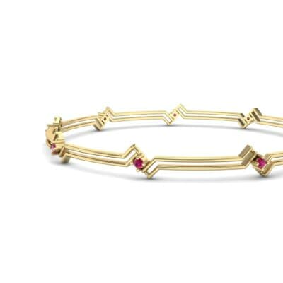 Deco Line Ruby Bangle (0.18 CTW) Top Dynamic View