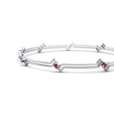 Deco Line Ruby Bangle (0.18 CTW) Top Dynamic View