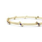 Deco Line Blue Sapphire Bangle (0.18 CTW) Top Dynamic View