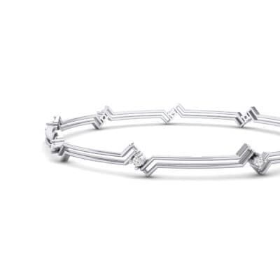 Deco Line Crystal Bangle (0.18 CTW) Top Dynamic View
