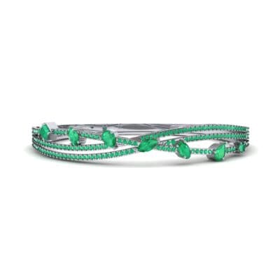 Entwine Emerald Cuff (2.53 CTW) Perspective View