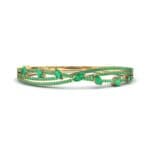Entwine Emerald Cuff (2.53 CTW) Perspective View