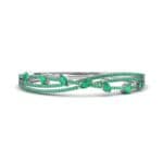 Entwine Emerald Cuff (2.53 CTW) Perspective View