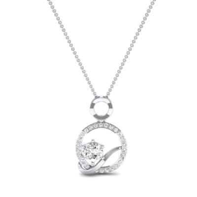 Pave Q Crystal Pendant (0.94 CTW) Top Dynamic View
