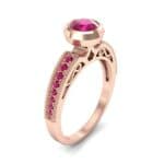 Blithe Bezel-Set Solitaire Ruby Engagement Ring (0.67 CTW) Perspective View