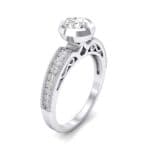 Blithe Bezel-Set Solitaire Crystal Engagement Ring (0.67 CTW) Perspective View
