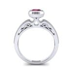 Blithe Bezel-Set Solitaire Ruby Engagement Ring (0.67 CTW) Side View