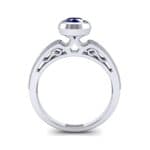Blithe Bezel-Set Solitaire Blue Sapphire Engagement Ring (0.67 CTW) Side View