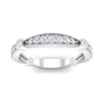Milgrain Pave and Bezel Diamond Ring (0.21 CTW) Top Dynamic View