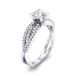Countess Split Shank Solitaire Crystal Engagement Ring (1.03 CTW) Perspective View