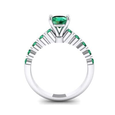 Bezel-Set Bubble Emerald Ring (0.78 CTW) Side View