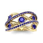 Star Jasmine Blue Sapphire Ring (0.89 CTW) Top Dynamic View