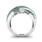Star Jasmine Emerald Ring (0.89 CTW) Side View