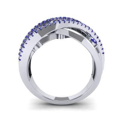 Star Jasmine Blue Sapphire Ring (0.89 CTW) Side View