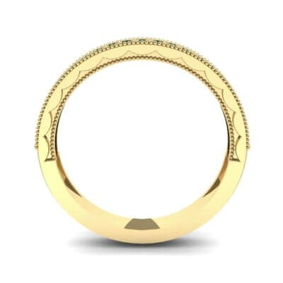 Pave Palazzo Emerald Ring (0.21 CTW) Side View