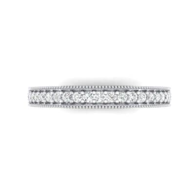 Pave Palazzo Crystal Ring (0.21 CTW) Top Flat View