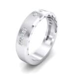 Demilune Threefold Crystal Ring (0.31 CTW) Perspective View