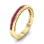 Channel-Set Demilune Ruby Ring (0.48 CTW) Perspective View