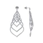 Pave Leaflet Diamond Earrings (2.41 CTW) Top Dynamic View