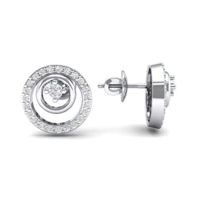 Concentric Diamond Earrings (0.27 CTW) Top Dynamic View