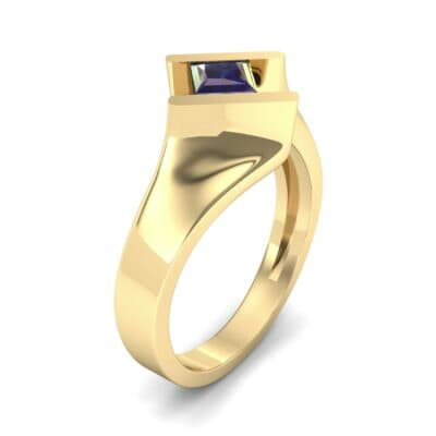 Bold Tension Blue Sapphire Ring (0.45 CTW) Perspective View