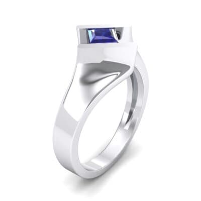 Bold Tension Blue Sapphire Ring (0.45 CTW) Perspective View