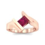 Bold Tension Ruby Ring (0.45 CTW) Top Dynamic View