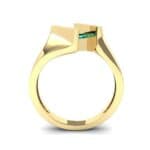 Bold Tension Emerald Ring (0.45 CTW) Side View