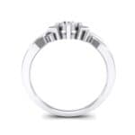 Chevron Twist Solitaire Crystal Engagement Ring (0.25 CTW) Side View