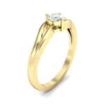 Double Shank Solitaire Diamond Engagement Ring (0.26 CTW) Perspective View