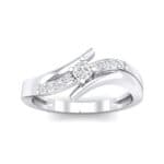 Prong-Set Illusion Bypass Crystal Engagement Ring (0.16 CTW) Top Dynamic View