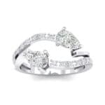 Two-Stone Basilisk Crystal Engagement Ring (0.66 CTW) Top Dynamic View