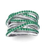 Half-Pave Tangle Ring (1.16 CTW) Top Dynamic View