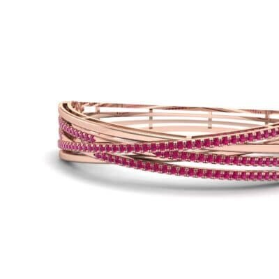 Pave Strand Ruby Cuff (1.92 CTW) Top Dynamic View