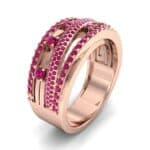 Twist Medley Ruby Ring (1.09 CTW) Perspective View