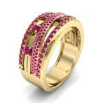 Twist Medley Ruby Ring (1.09 CTW) Perspective View