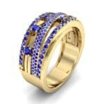 Twist Medley Blue Sapphire Ring (1.09 CTW) Perspective View