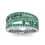 Twist Medley Emerald Ring (1.09 CTW) Top Dynamic View