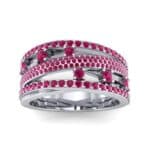 Twist Medley Ruby Ring (1.09 CTW) Top Dynamic View