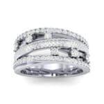 Twist Medley Diamond Ring (1.09 CTW) Top Dynamic View